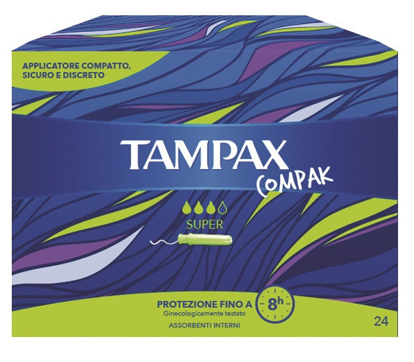 TAMPAX COMPAK SUPER 24 PIECES
