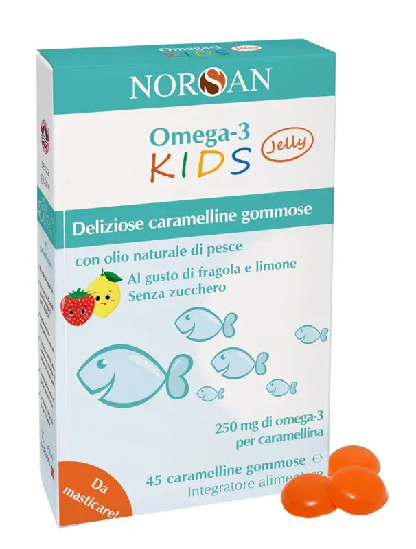 NORSAN OMEGA 3 KIDS 45 CARAMELLINE GOMMOSE - Farmaspeed