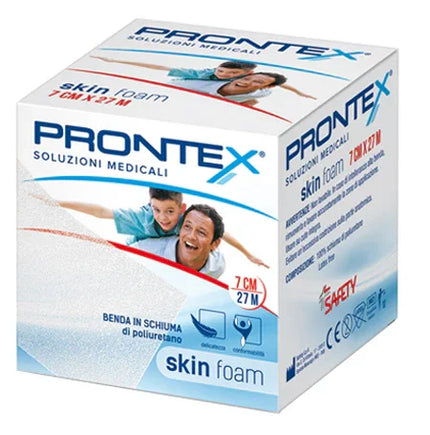 BENDA IN SCHIUMA PRONTEX SKIN FOAM M 27 X 7 CM BIANCO - Farmaspeed