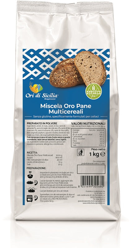 ORI DI SICILIA MIX ORO MULTICEREAL BREAD 1 KG