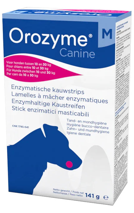 OROZYME CANINE STRISCE ENZIMATICHE MASTICABILI PER CANI DI TAGLIA MEDIA - Farmaspeed