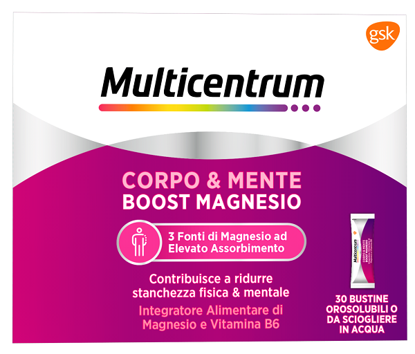 MULTICENTRUM BOOST MAGNESIUM 30 SACHETS