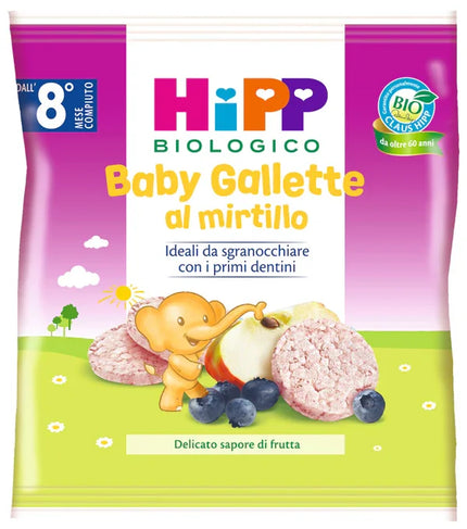 HIPP BABY GALLETTE DI RISO AL MIRTILLO 30 G - Farmaspeed