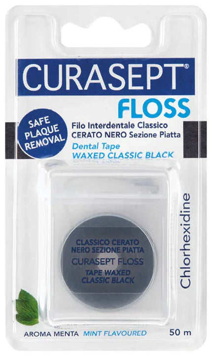 CURASEPT FLOSS CERATO NERO CLOREXIDINA - Farmaspeed