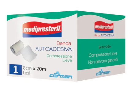 MEDIPRESTERIL BENDA AUTOADESIVA 8X2000 CM 1 PEZZO - Farmaspeed