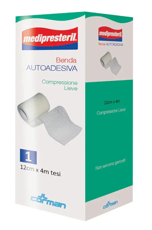 MEDIPRESTERIL BENDA AUTOADESIVA 12X400 CM 1 PEZZO - Farmaspeed