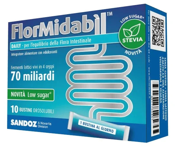 FLORMIDABIL DAILY 10 BUSTINE CON STEVIA - Farmaspeed