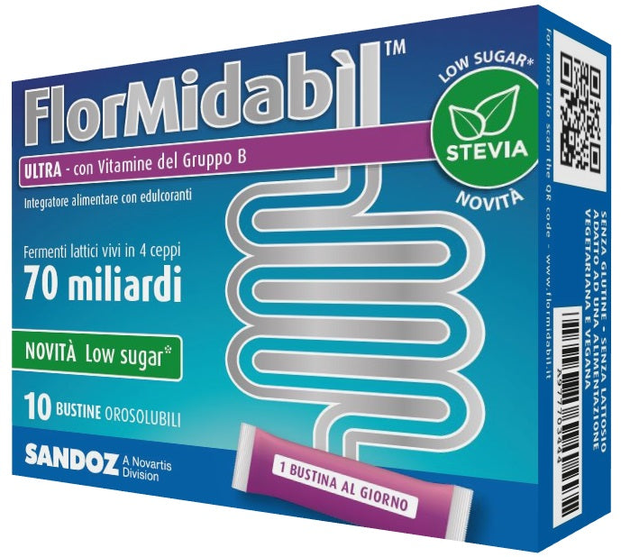 FLORMIDABIL ULTRA 10 SACHETS WITH STEVIA