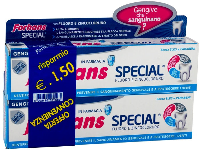 FORHANS SP TOOTHPASTE 2X75ML