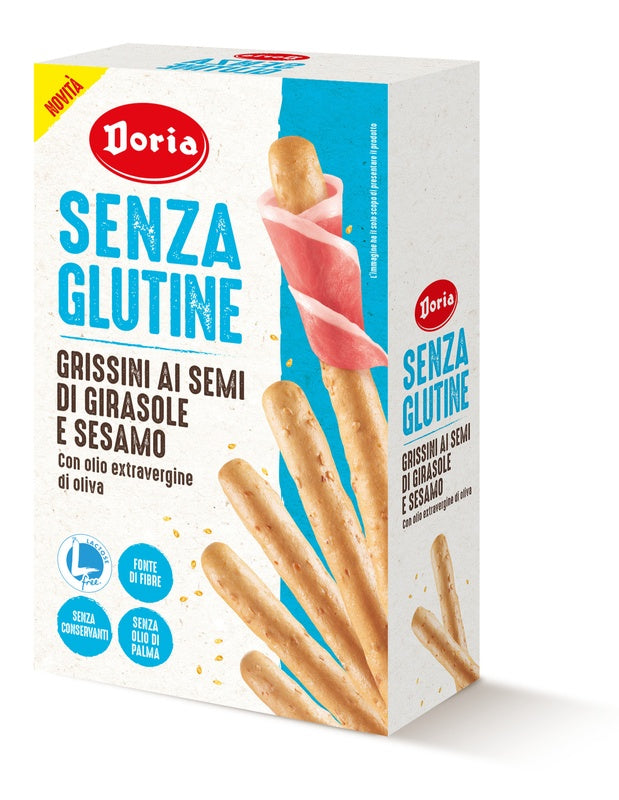 DORIA GRISSINI SEMI GIRASOLE-SESAMO 5 PEZZI DA 20 G