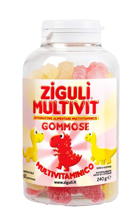 ZIGULI MULTIVIT STRAWBERRY AND BANANA 60 GUMMY TREATS