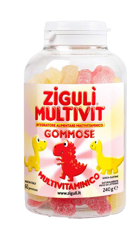ZIGULI MULTIVIT STRAWBERRY AND BANANA 60 GUMMY TREATS