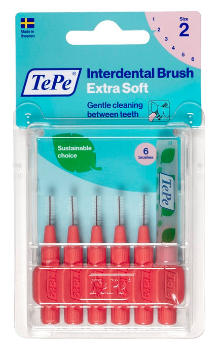 TEPE INTERDENTAL BRUSH XSOFT RED 0.5MM 6 PIECES
