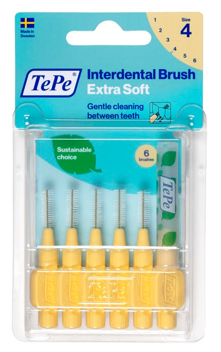 TEPE INTERDENTAL BRUSH XSOFT YELLOW 0.7MM 6 PIECES