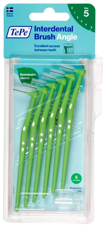 TEPE ANGLE SCOVOLINO VERDE 0,8MM 6 PEZZI - Farmaspeed