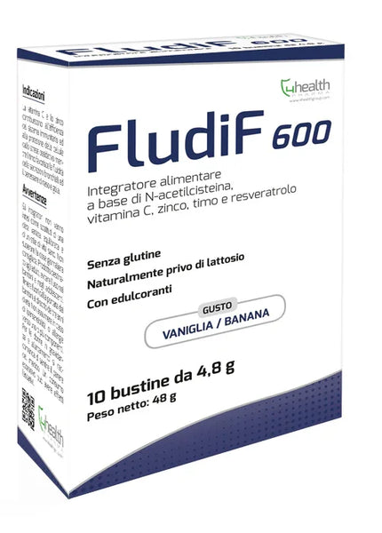 FLUDIF 600 VANIGLIA/BANANA 10 BUSTINE - Farmaspeed