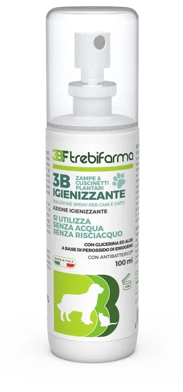 3B IGIENIZZANTE ZAMPE CANI GATTI FLACONE SPRAY 100 ML - Farmaspeed