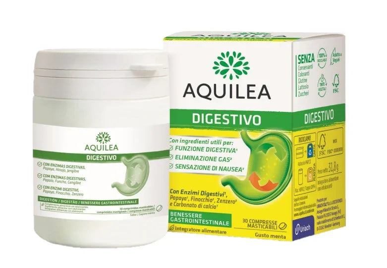 AQUILEA DIGESTIVO 30 COMPRESSE MASTICABILI - Farmaspeed