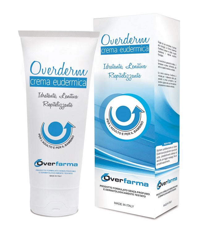 OVERDERM EUDERMIC CREAM MOISTURIZING SOOTHING FOR ADULTS AND CHILDREN 75 ML