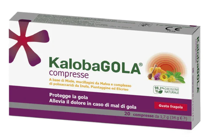 KALOBAGOLA 20 COMPRESSE FRAGOLA - Farmaspeed