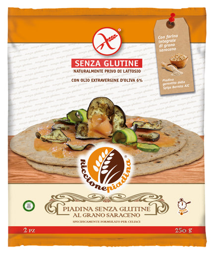 RICCIONE GLUTEN-FREE BUCKWHEAT PIADINA 2 X 125 G OUT OF THE FRIDGE
