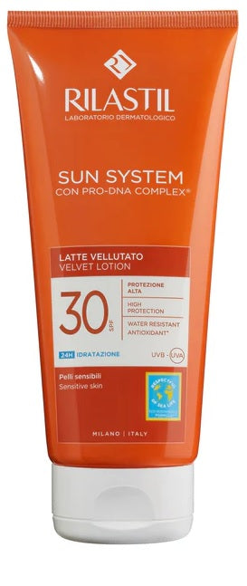 RILASTIL SUN SYSTEM PHOTO PROTECTION TERAPY VELVETING MILK SPF 30 200 ML