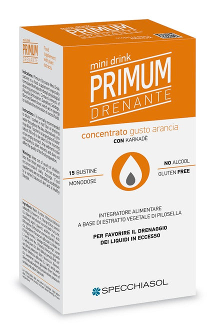 PRIMUM DRAINING MINIDRINK ORANGE 15 STICKS OF 10 ML