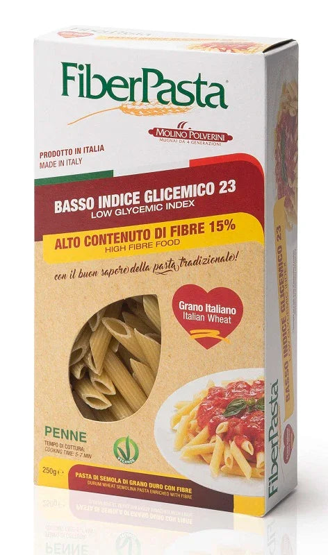FIBERPASTA PENNE BASSO INDICE GLICEMICO 250 G - Farmaspeed