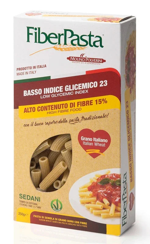 FIBERPASTA SEDANI BASSO INDICE GLICEMICO 250 G - Farmaspeed