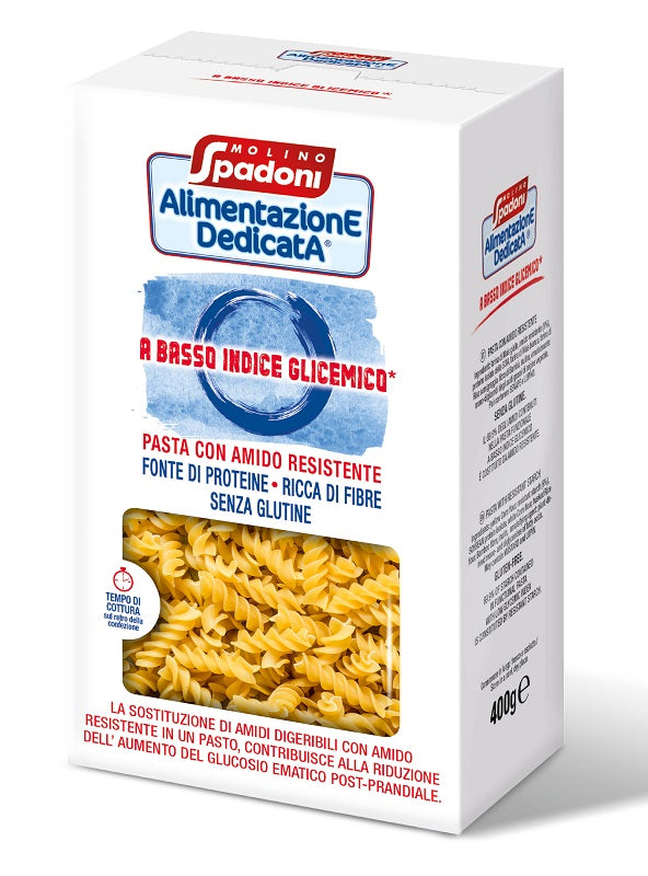 ALIMENTAZIONE DEDICATA FUSILLI BASSO INDICE GLICEMICO SENZA GLUTINE 400 G