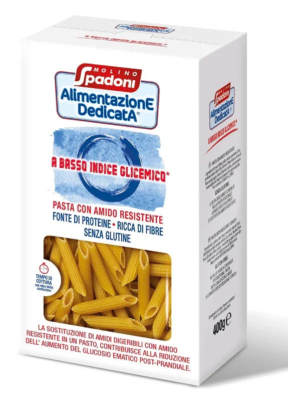 ALIMENTAZIONE DEDICATA PENNE BASSO INDICE GLICEMICO SENZA GLUTINE 400 G - Farmaspeed