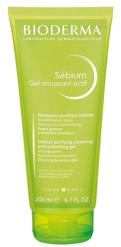 SEBIUM GEL MOUSSANT ACTIF 200 ML - Farmaspeed