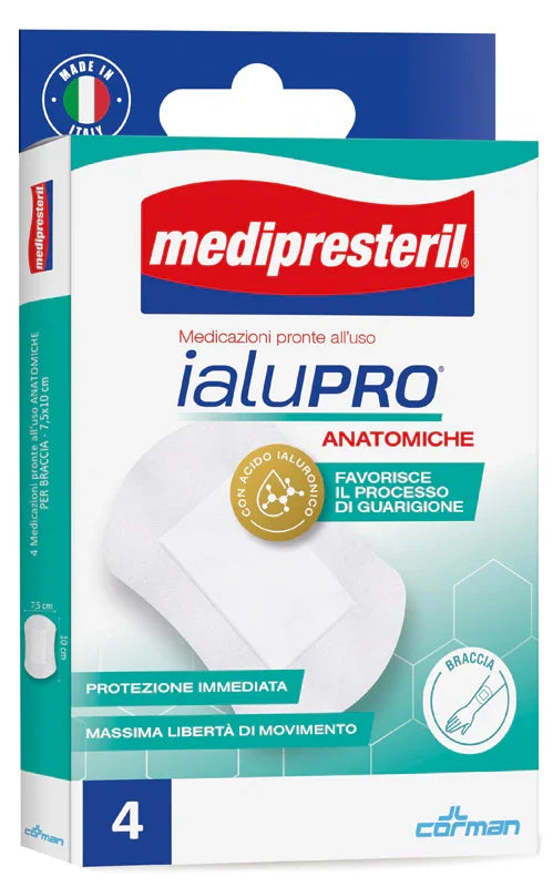 MEDIPRESTERIL IALUPRO BRACCIA 7,5X10 CM 4 PEZZI - Farmaspeed