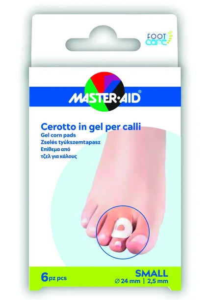 CEROTTO PROTEZIONE CALLI MASTER-AID FOOTCARE IN GEL SMALL 6 PEZZI B10 - Farmaspeed