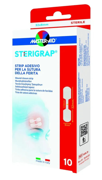 MASTER-AID STERIGRAP STRIP ADESIVO SUTURA FERITE 32X8 MM 10 PEZZI - Farmaspeed