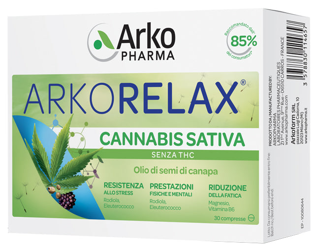 ARKORELAX CANNABIS SATIVA 30 TABLETS