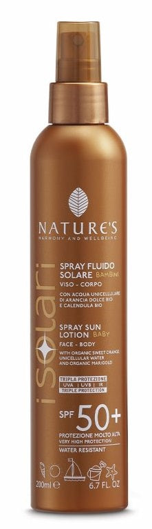 NATURE'S SUNSCREEN FLUID SPRAY CHILDREN SPF50+ 200 ML