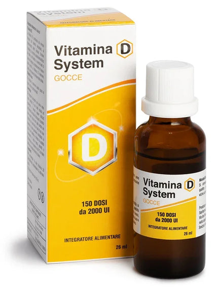 VITAMINA D SYSTEM GOCCE 150 DOSI DA 2000 UI 26 ML - Farmaspeed