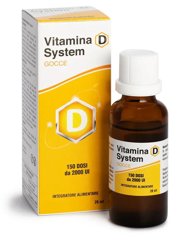 VITAMINA D SYSTEM GOCCE 150 DOSI DA 2000 UI 26 ML - Farmaspeed
