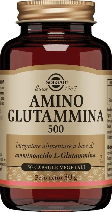AMINO GLUTAMMINA 500 50 CAPSULE VEGETALI - Farmaspeed
