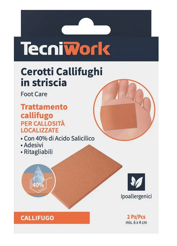 CEROTTI CALLIFUGHI IN STRISCIA CONFEZIONE DA 2 PEZZI - Farmaspeed