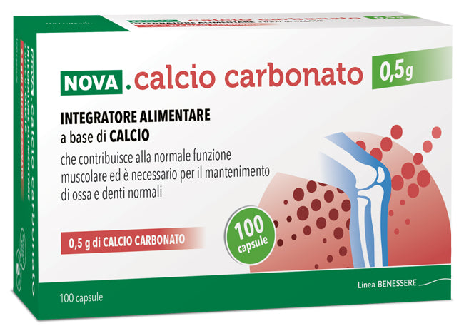NOVA CALCIUM CARBONATE 0.5 G 100 CAPSULES