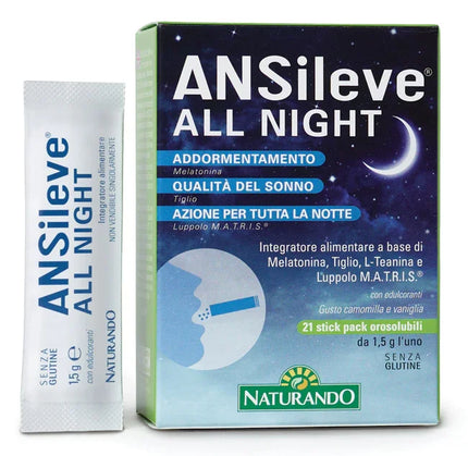 ANSILEVE ALL NIGHT 21 STICK PACK OROSOLUBILI - Farmaspeed
