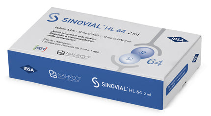 INTRA-ARTICULAR SYRINGE SINOVIAL HL 64 HYALURONIC ACID SODIUM SALT 3.2% 32MG H-HA + 32MG H-LA/2ML 2 ML