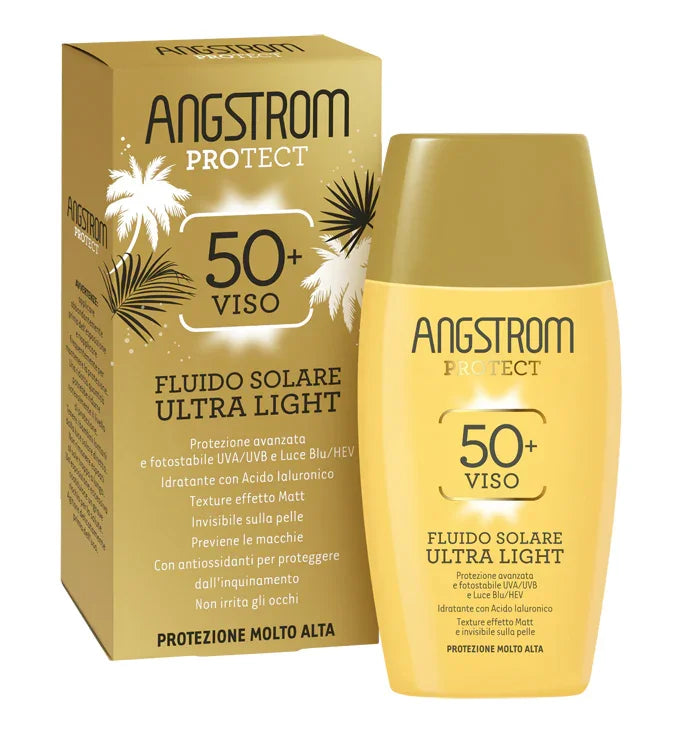 ANGSTROM FLUIDO SOLARE VISO ULTRA LIGHT SPF 50+ 40 ML - Farmaspeed