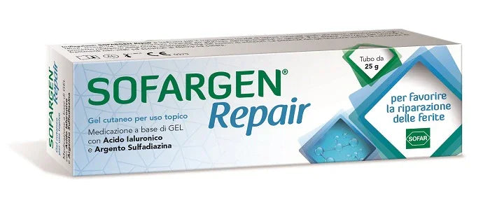 MEDICAZIONE SOFARGEN GEL ACIDO IALURONICO E ARGENTO SULFADIAZINA TUBETTO 25 G - Farmaspeed