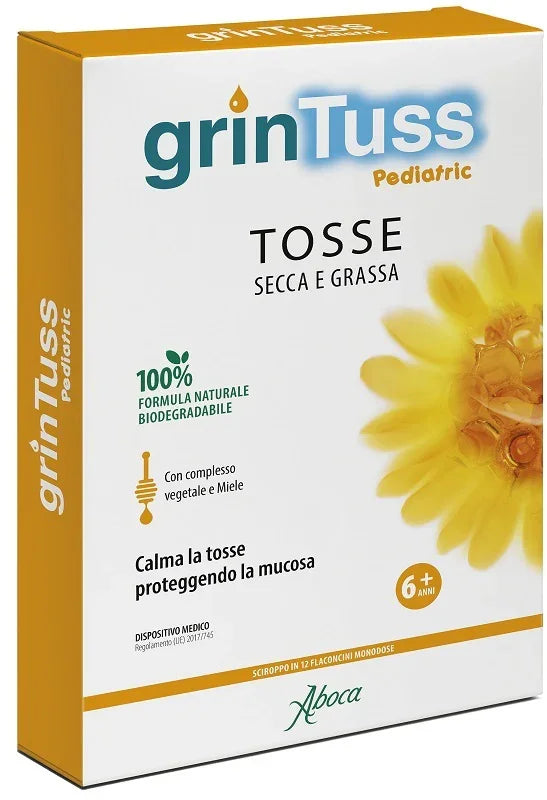 GRINTUSS PEDIATRIC SCIROPPO 12 FLACONCINI - Farmaspeed