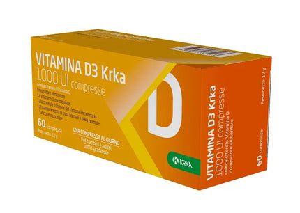 VITAMINA D3 KRKA 1000 UI 60 COMPRESSE - Farmaspeed