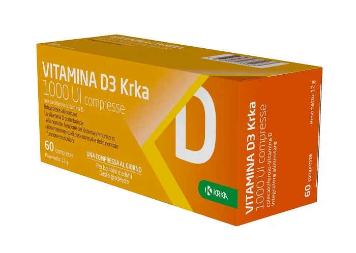 VITAMINA D3 KRKA 1000 UI 60 COMPRESSE - Farmaspeed