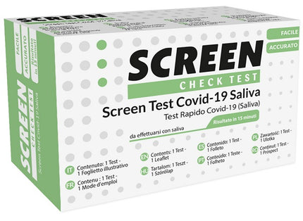 SCREEN RAPID SELF-DIAGNOSTIC ANTIGEN TEST COVID-19 SARS-COV-2 SALIVA SAMPLES SELFTEST COVID SALIVA SCREEN